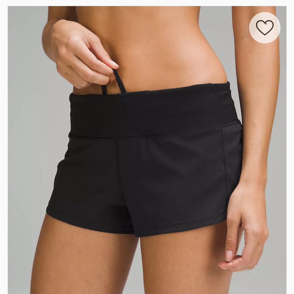 Lululemon Women's Black 2.5” Speed Up Shorts - Picture 2 of 7